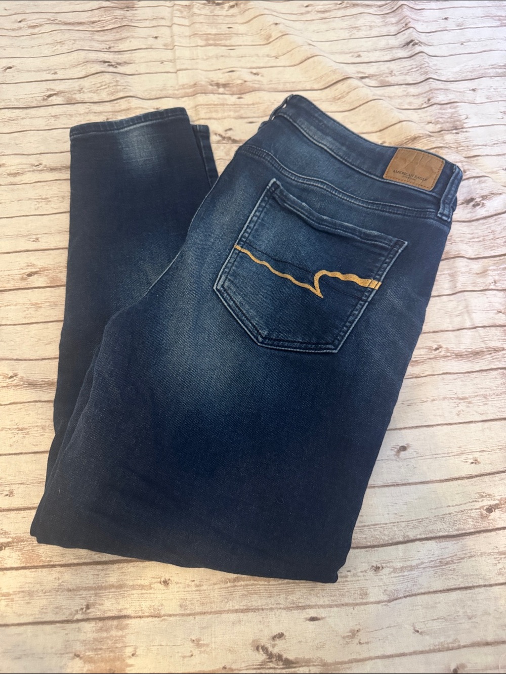 American Eagle Dark Wash Crop Jeans